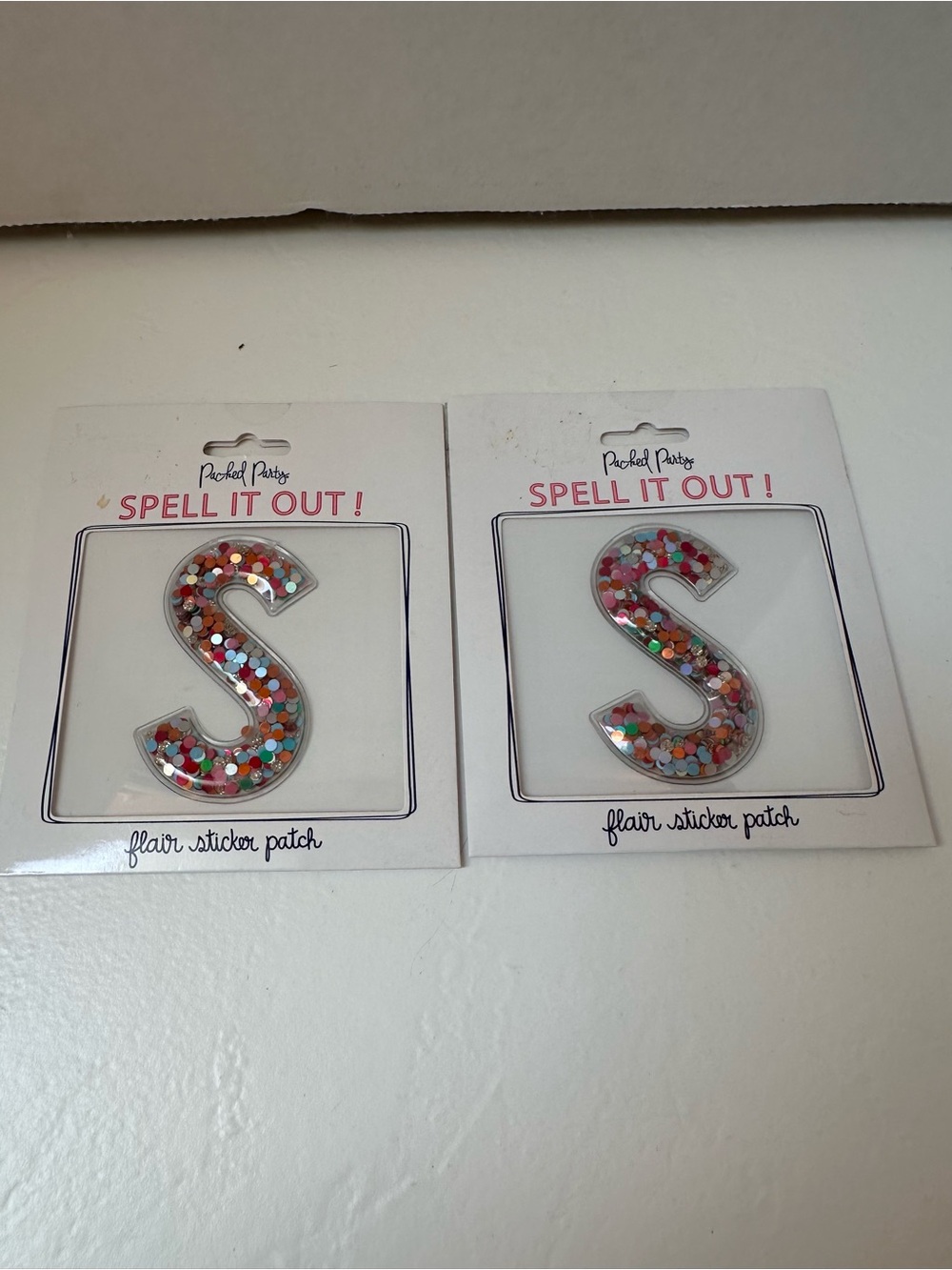 Letter S Glitter Stickers